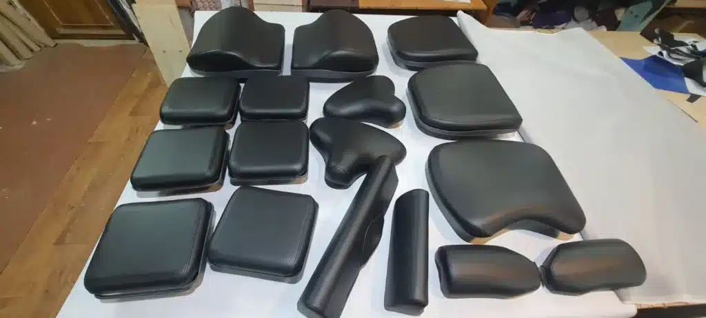 Custom-made replacement padding for fitness equipment